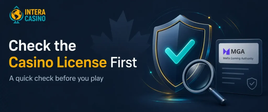 MGA casino license verification banner