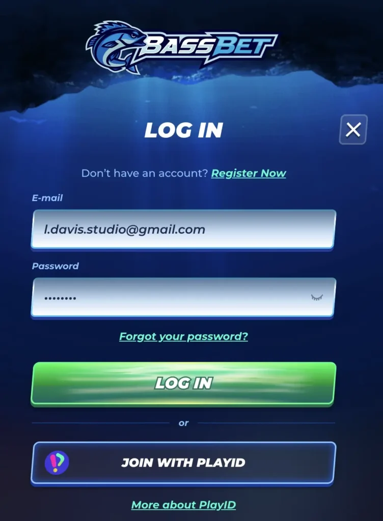 Bassbet login process Bassbet login process